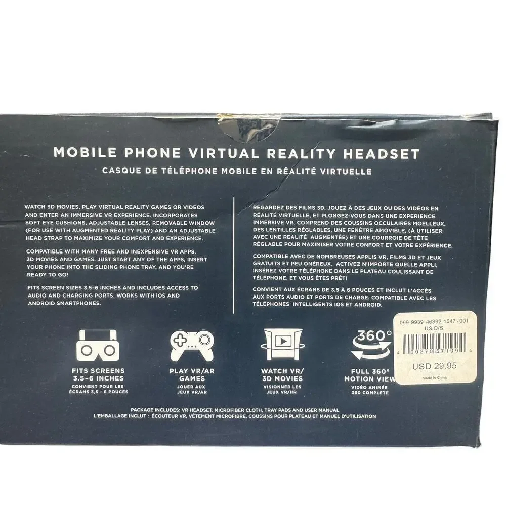 NWT American Eagle Outfitters MObile Phone Virtual Reality Headset